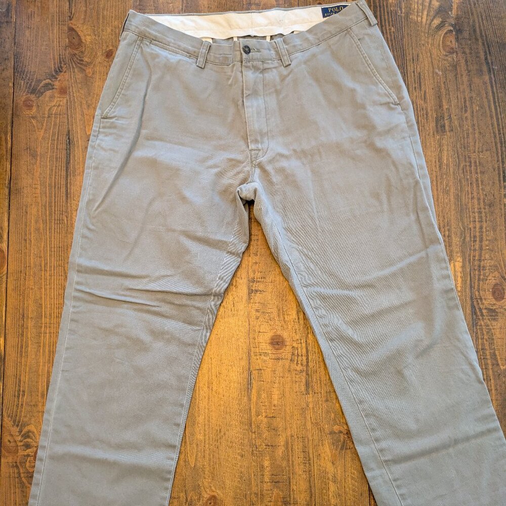 Polo Ralph Lauren Chino Light Grey Pants Men's 36x32 Classic Fit